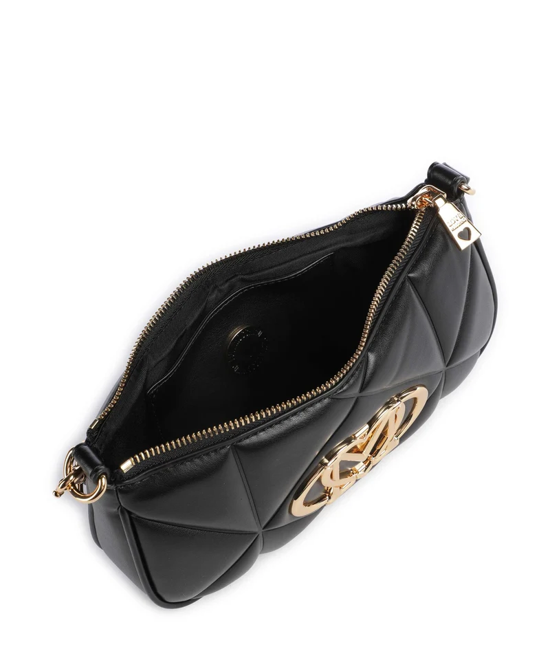 Love Moschino Embossed Q Sac porté épaule nero