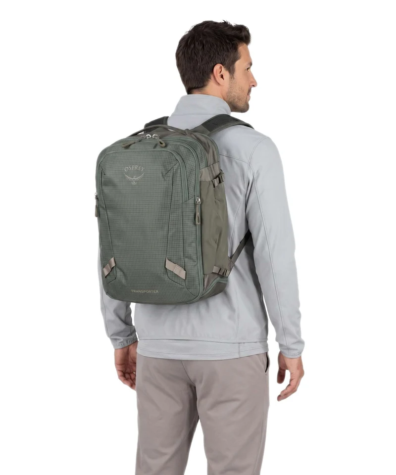 Osprey Transporter 26+6 Sac à dos de voyage pine leaf earl grey
