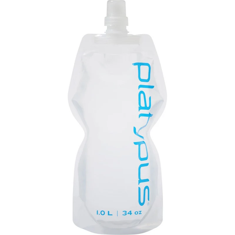 Bouteille souple Platypus Softbottle 1 L - Capuchon tétine - Logo
