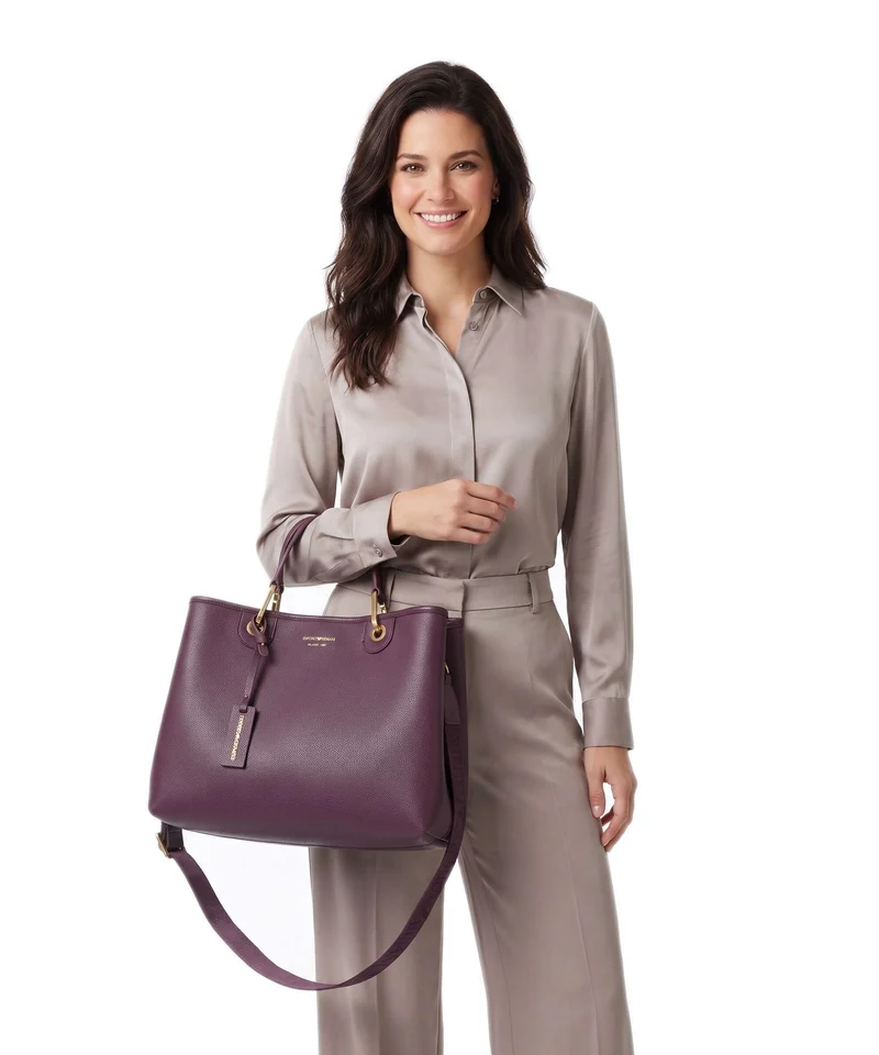 Emporio Armani My EA M Sac à main aubergine/foliage
