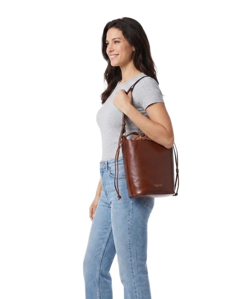 The Bridge Luce Soft Sac seau marrone