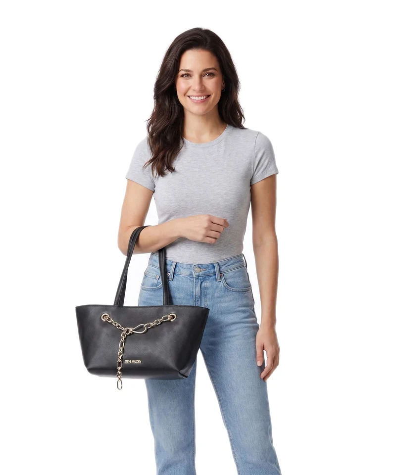 Steve Madden BIRINA Cabas black/gold