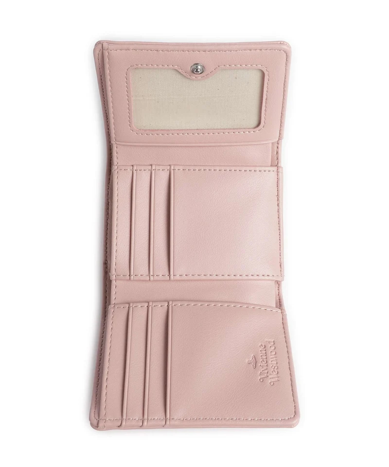 Vivienne Westwood Frame Smooth Small Portefeuille pastel pink