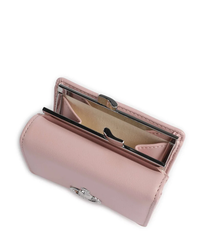 Vivienne Westwood Frame Smooth Small Portefeuille pastel pink