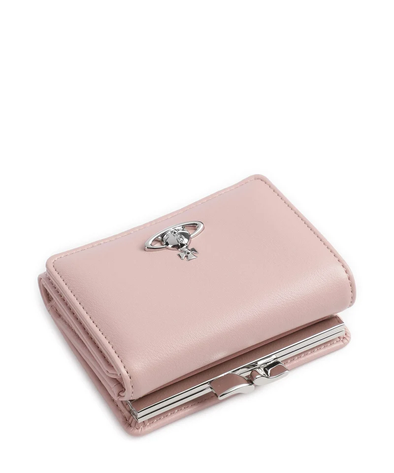 Vivienne Westwood Frame Smooth Small Portefeuille pastel pink