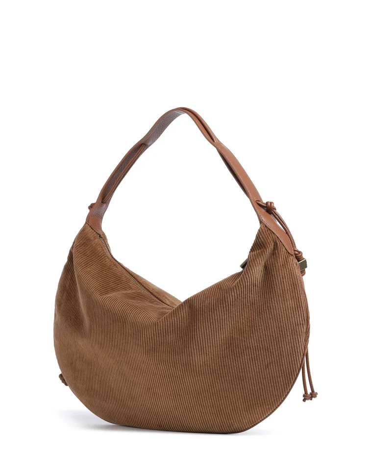 Coccinelle Thess Corduroy Sac fourre-tout cognac