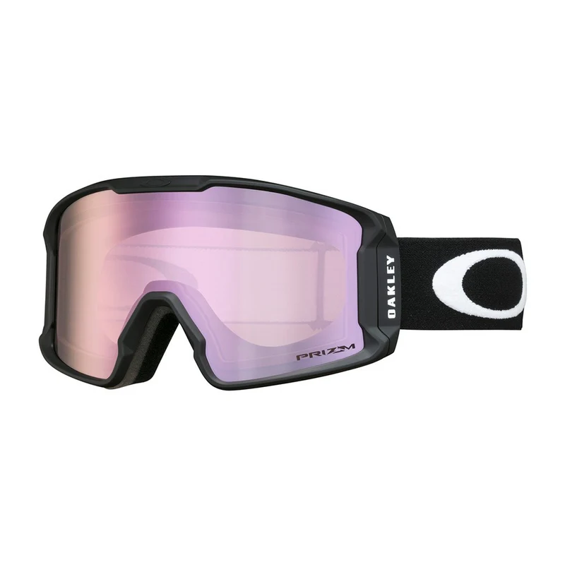 Lunettes de ski Oakley Line Miner M - noir mat avec lentille Prizm Hi Pink Iridium