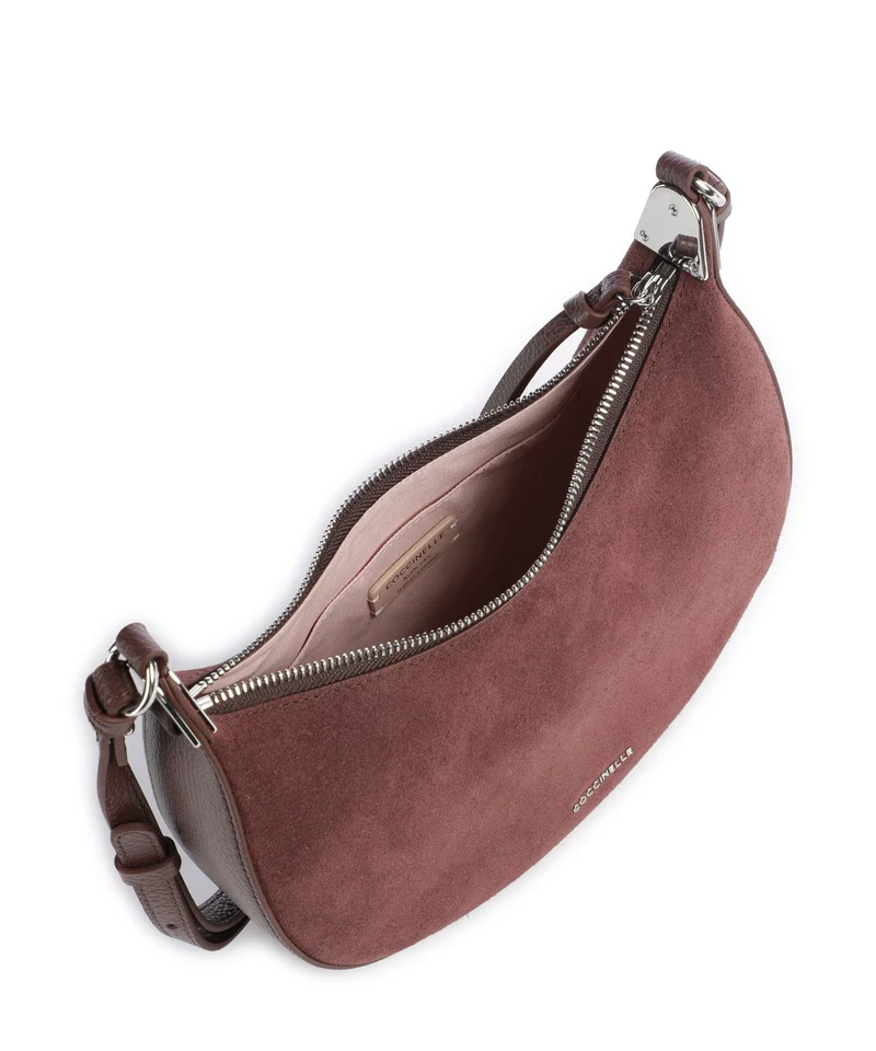 Coccinelle Fujiko Suede Sac bandoulière berry
