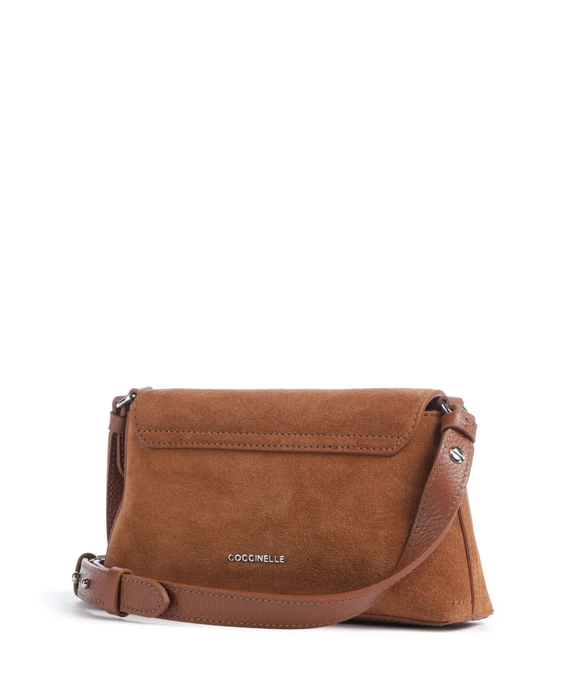 Coccinelle Nikla Suede Sac bandoulière cognac