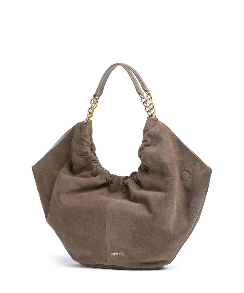 Coccinelle Smash Suede Sac fourre-tout warm taupe