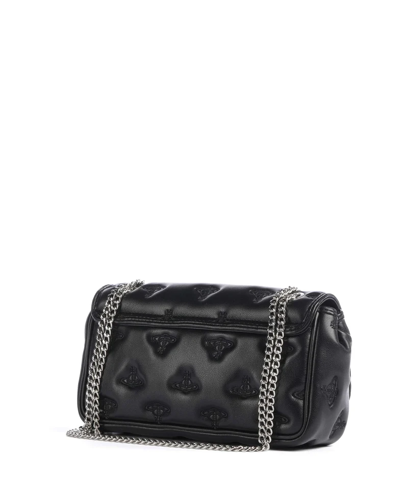 Vivienne Westwood Chain Multi Orb Soft Sac porté épaule black