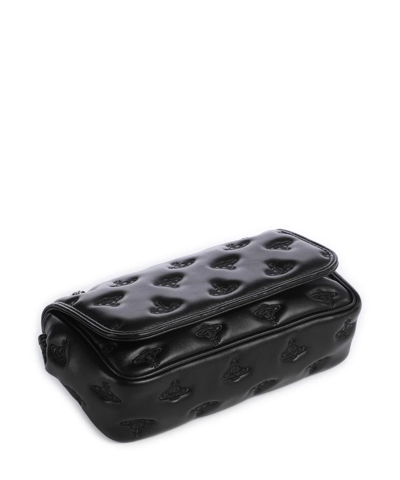 Vivienne Westwood Chain Multi Orb Soft Sac porté épaule black