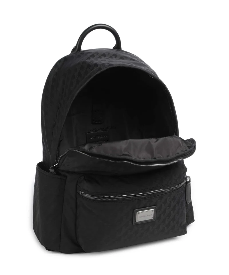 Emporio Armani Eagle All Over Sac à dos black beauty