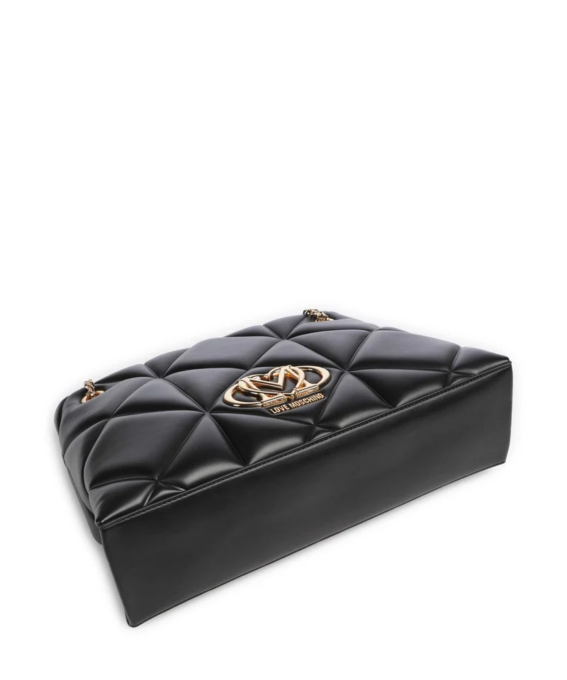 Love Moschino Embossed Q Cabas nero