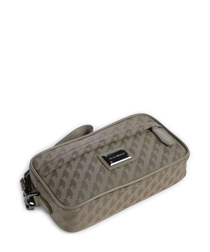 Emporio Armani Eagle All Over Trousse de toilette stone gray