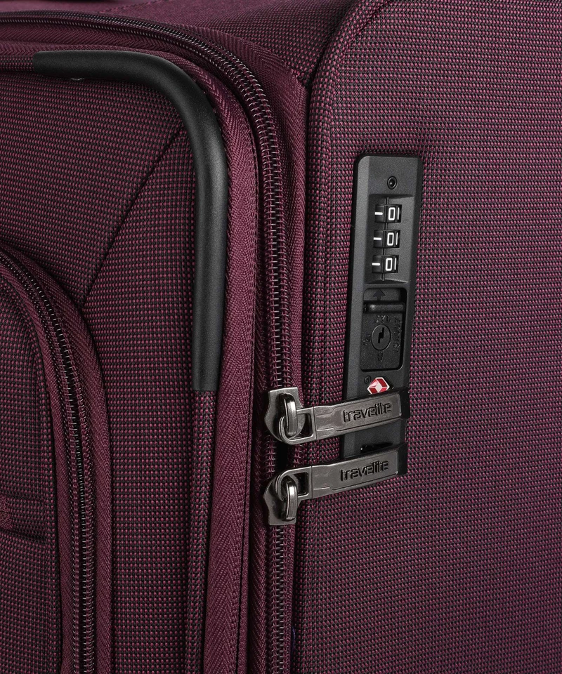 Travelite Cubis Valise 4 roues berry
