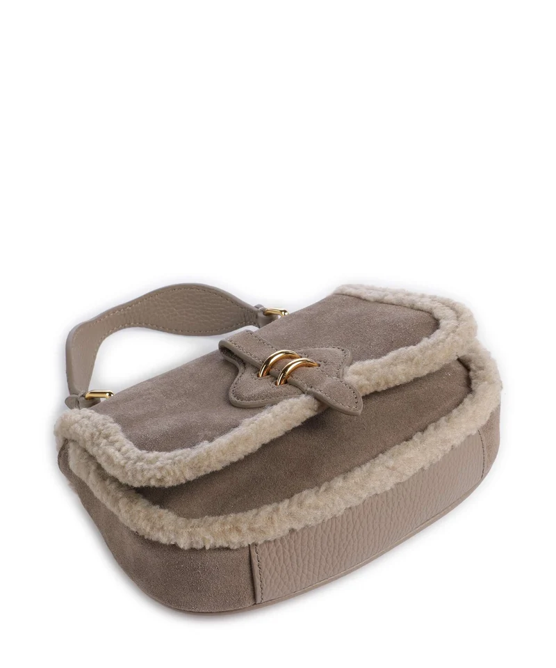 Coccinelle Mavery Suede Sac bandoulière warm taupe
