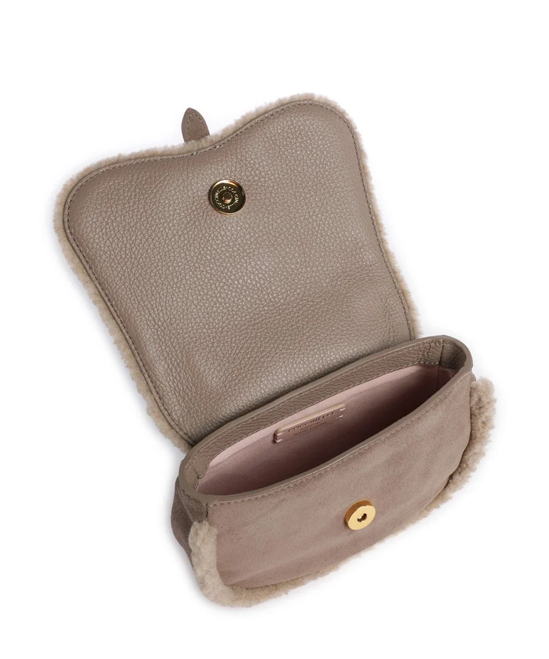 Coccinelle Mavery Suede Sac bandoulière warm taupe