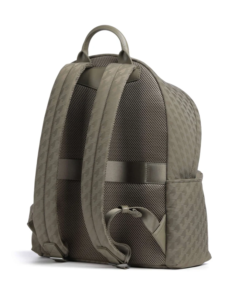 Emporio Armani Eagle All Over Sac à dos stone gray