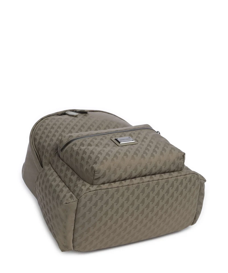 Emporio Armani Eagle All Over Sac à dos stone gray