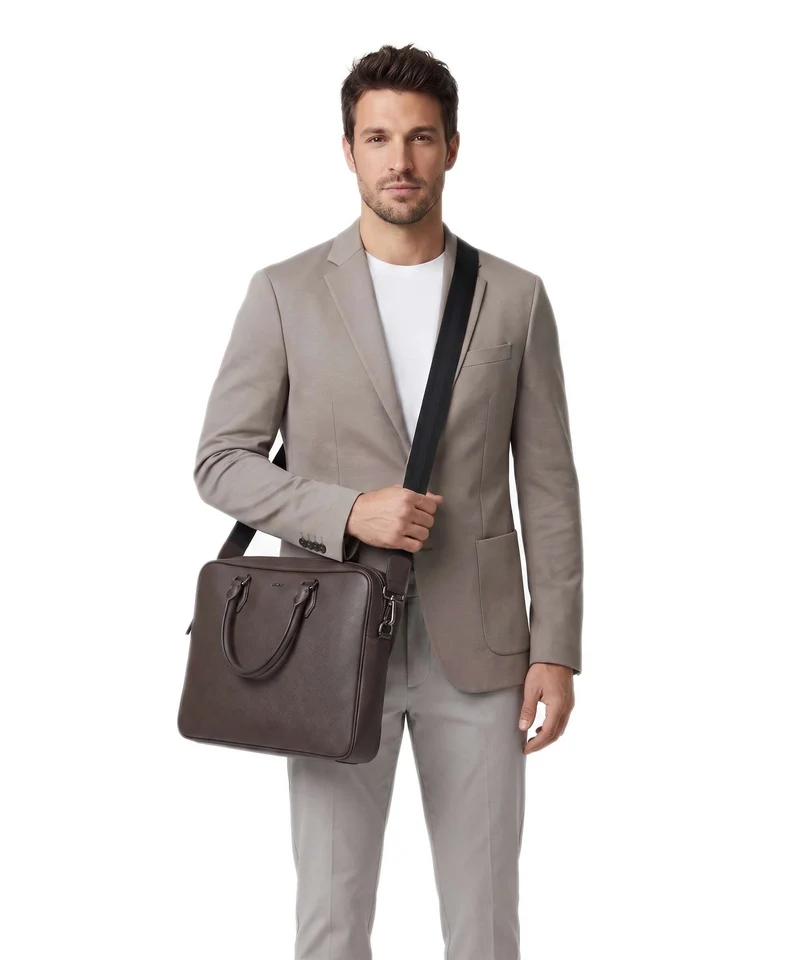 BOSS Northon Porte-document dark brown