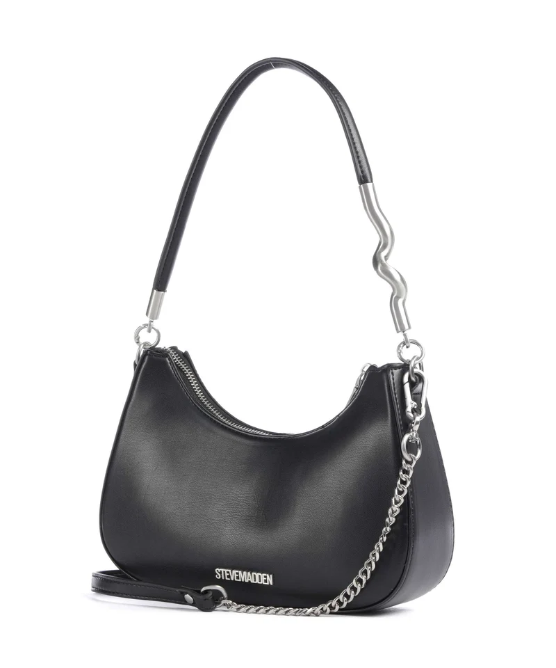 Steve Madden BRAZ Sac porté épaule black/nickle