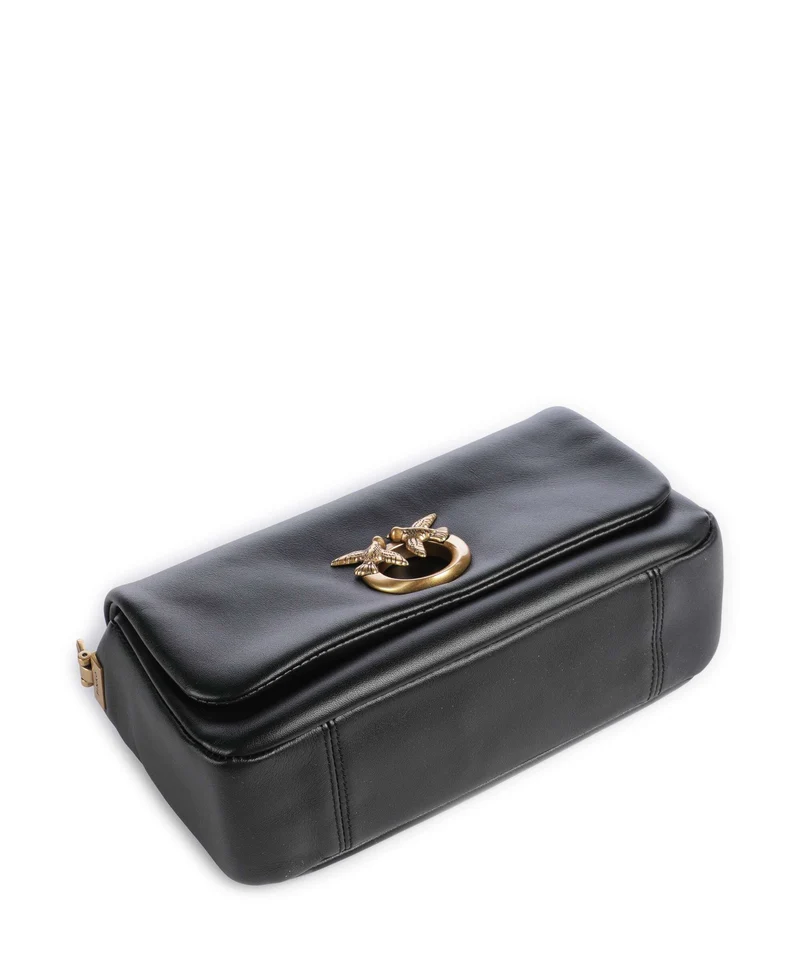 Pinko Click Soft Horizontal Mini Sac bandoulière nero/antique gold