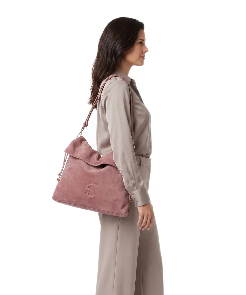 Coccinelle Lidia Suede Sac fourre-tout winter rose