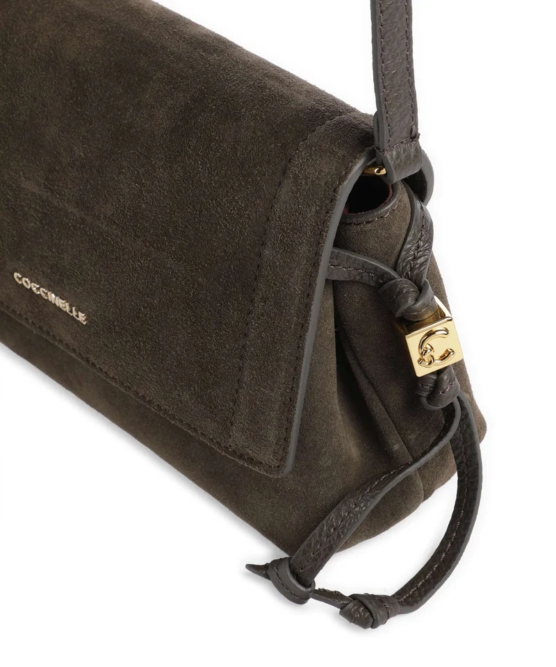 Coccinelle Thess Suede Sac bandoulière fango