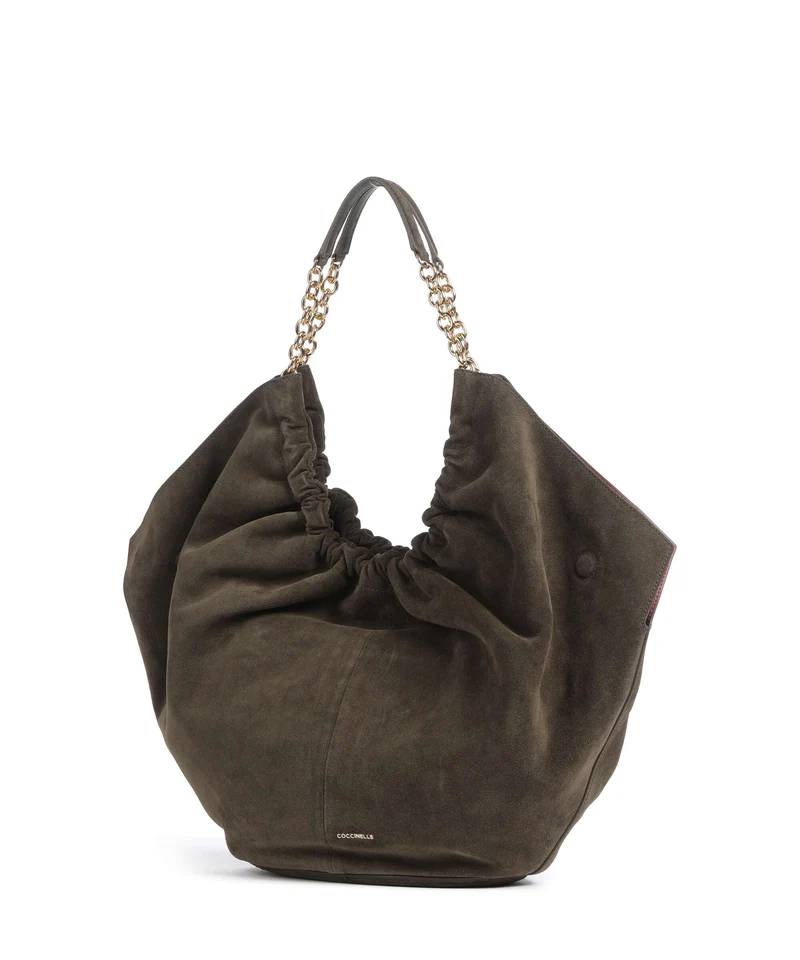 Coccinelle Smash Suede Sac fourre-tout fango