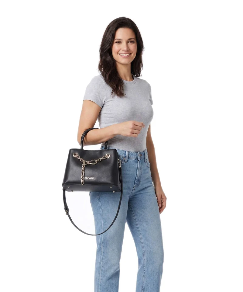Steve Madden BROSALY Sac à main black/gold
