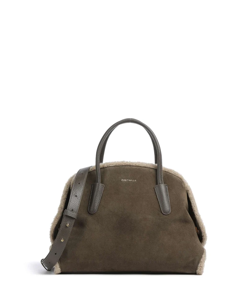 Coccinelle Tylde Suede Sac à main fango/warm taupe