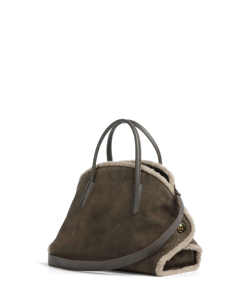 Coccinelle Tylde Suede Sac à main fango/warm taupe