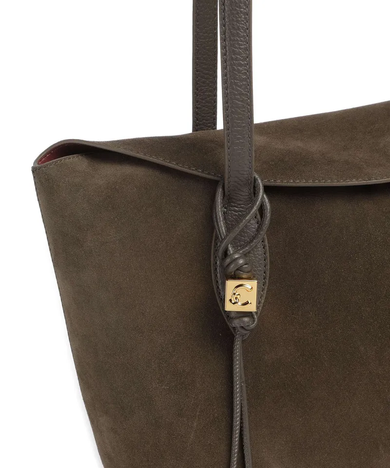 Coccinelle Thess Suede Cabas fango
