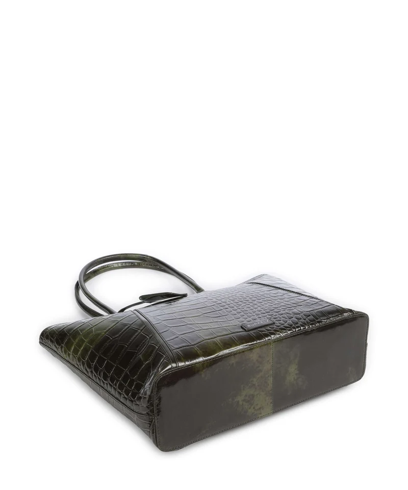 Burkely Cool Colbie Cabas olive patent