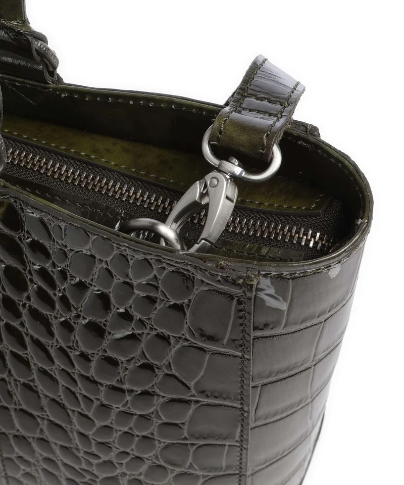 Burkely Cool Colbie Cabas olive patent