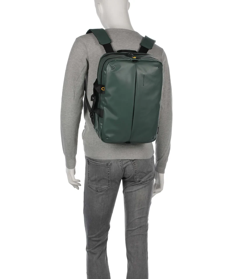 Mandarina Duck Coated Sac à main porté dos deep green