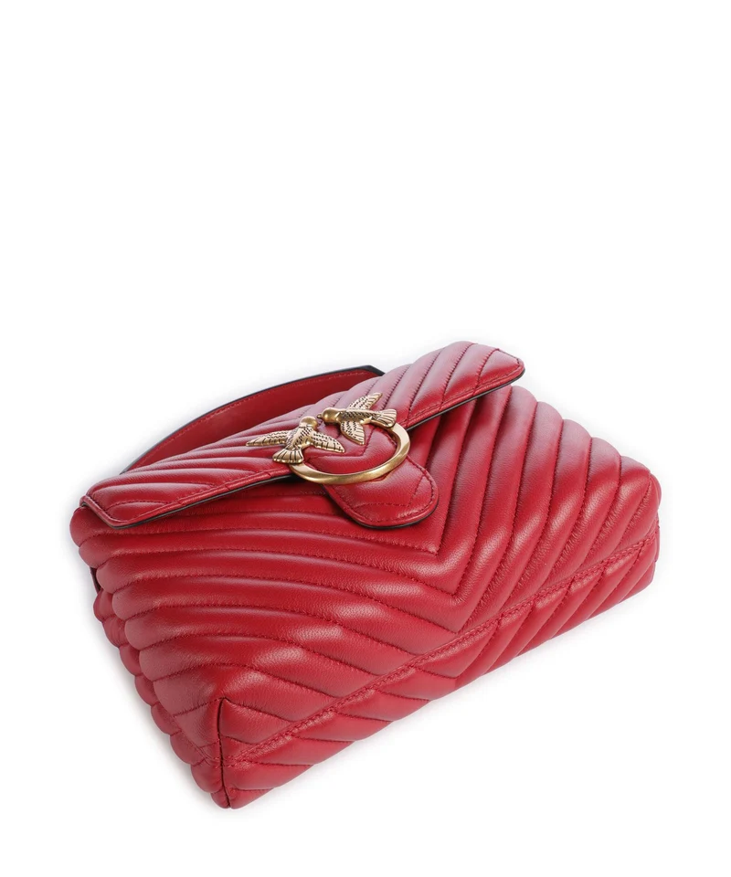 Pinko Love Lady Puff Mini Sac à main rosso rio/antique gold