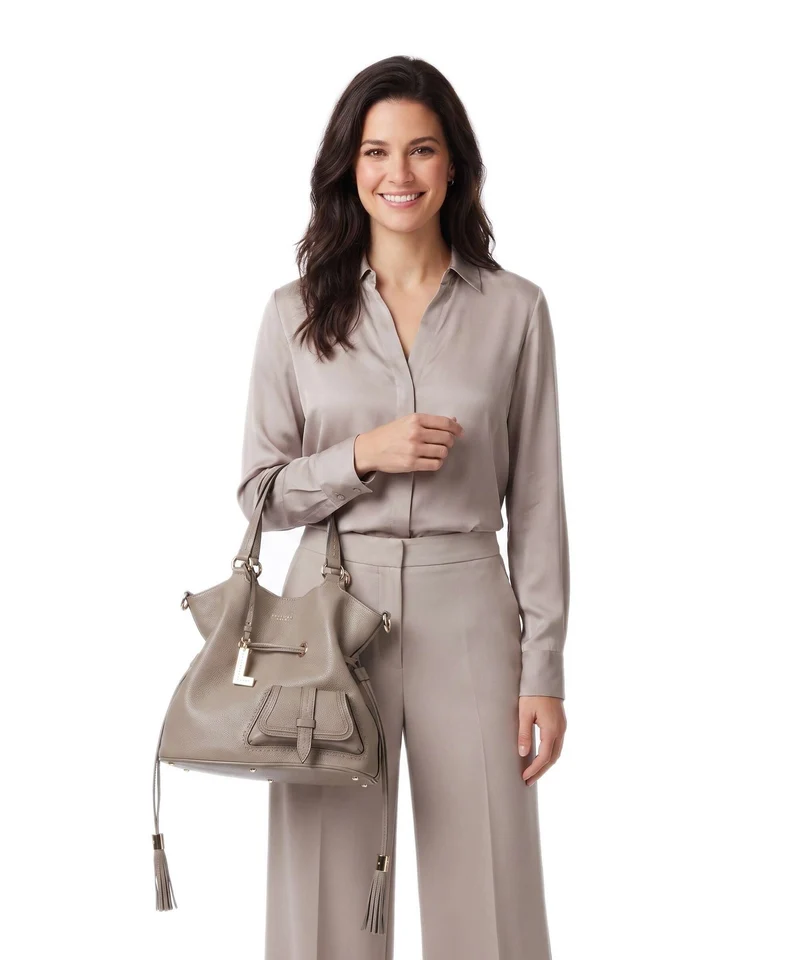 Lancel Premier Flirt M Sac seau pebble