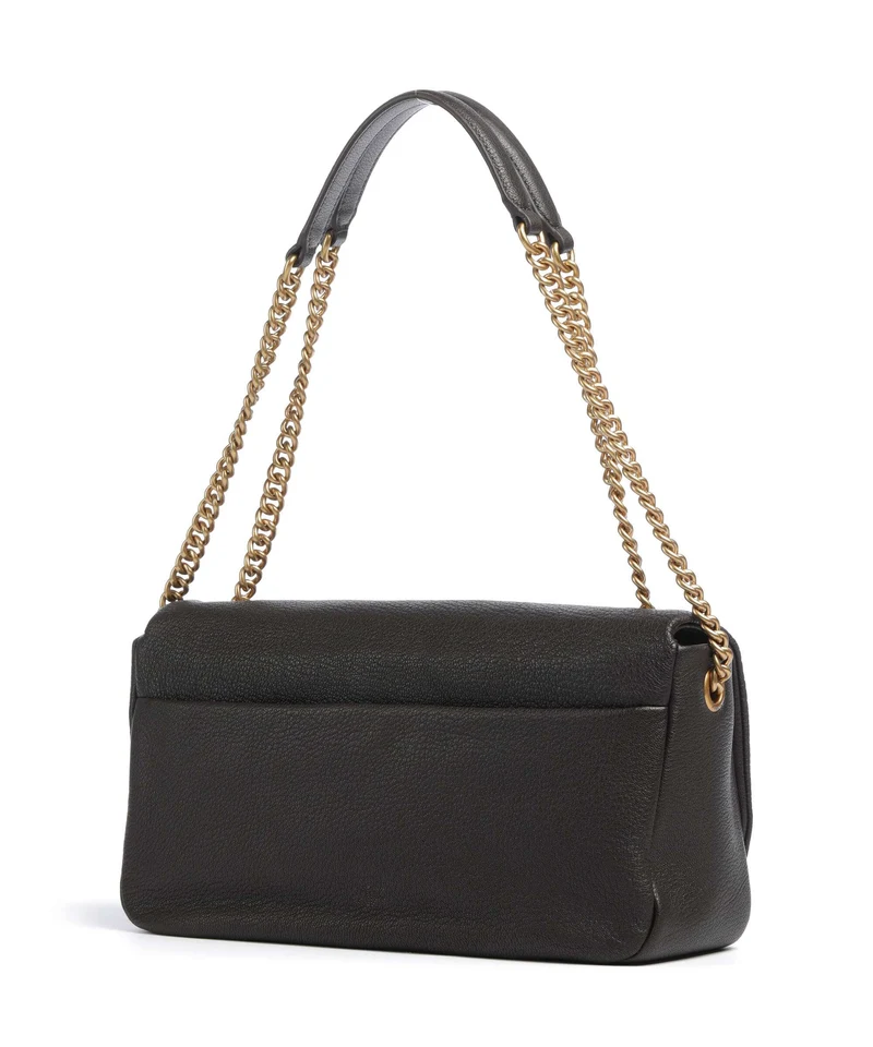 Pinko Click Soft Horizontal Chain Sac porté épaule marrone marasca/antique gold