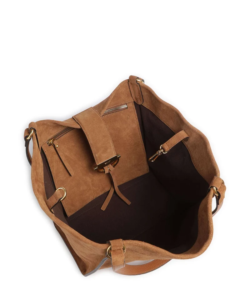 Abro Suede Temi Cabas cuoio