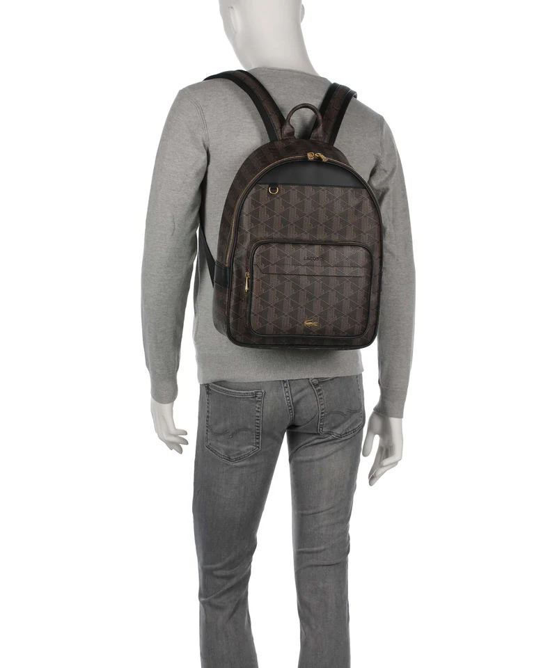 Lacoste The Blend Sac à dos mono slate black shitake