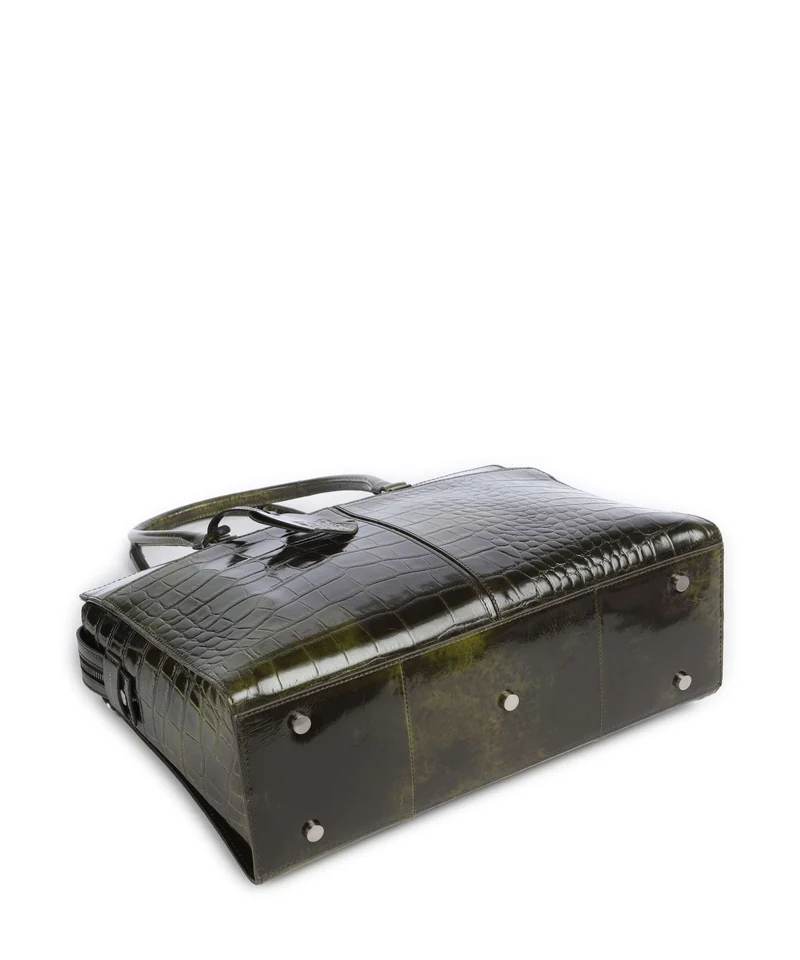 Burkely Cool Colbie Cabas olive patent