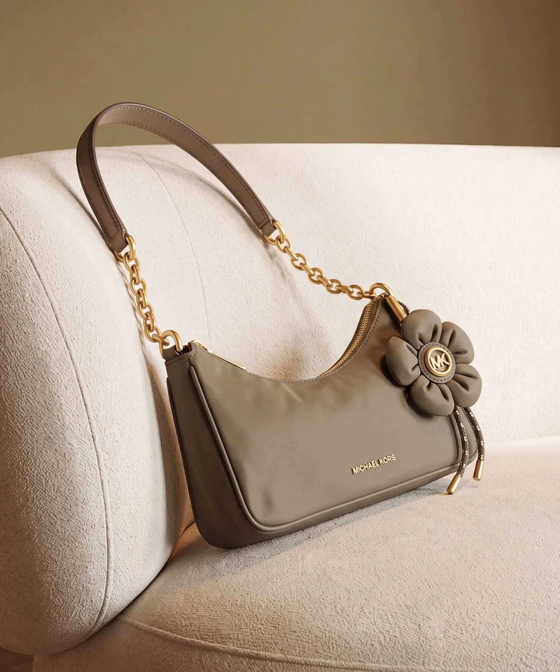 Michael Kors Nolita Medium Sac porté épaule loden