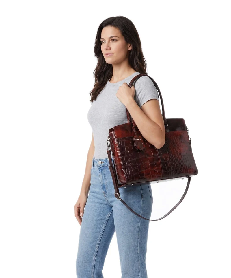 Burkely Cool Colbie Cabas burgundy patent