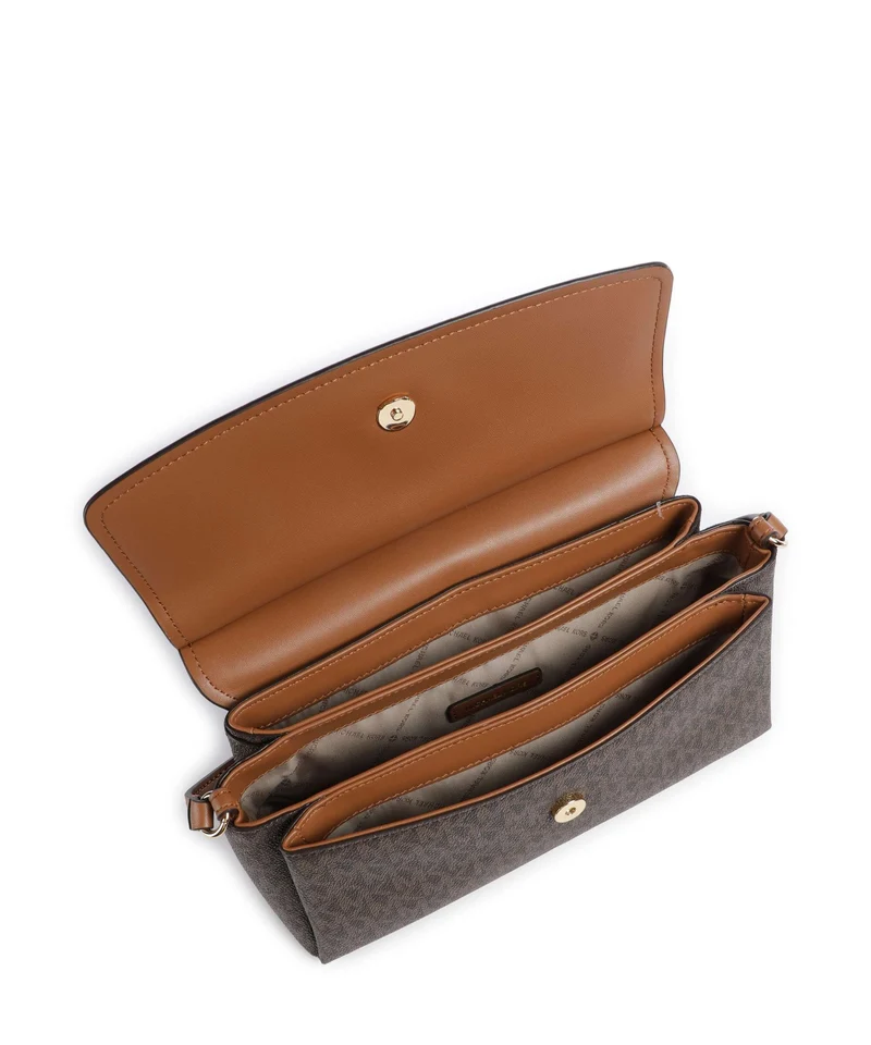 Michael Kors Landry Medium Sac porté épaule brown/acorn