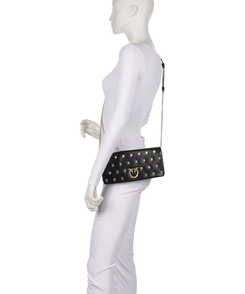 Pinko Click Soft Horizontal Classic Sac porté épaule black/brushed gold