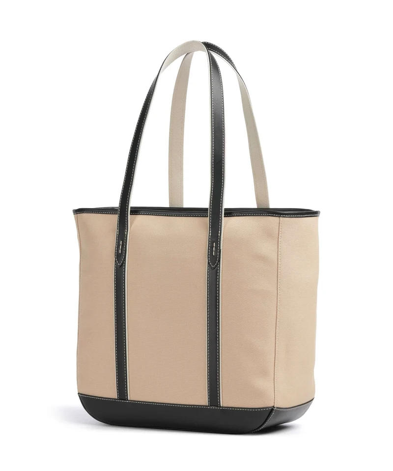 Polo Ralph Lauren Canvas Medium Cabas porcelain/black