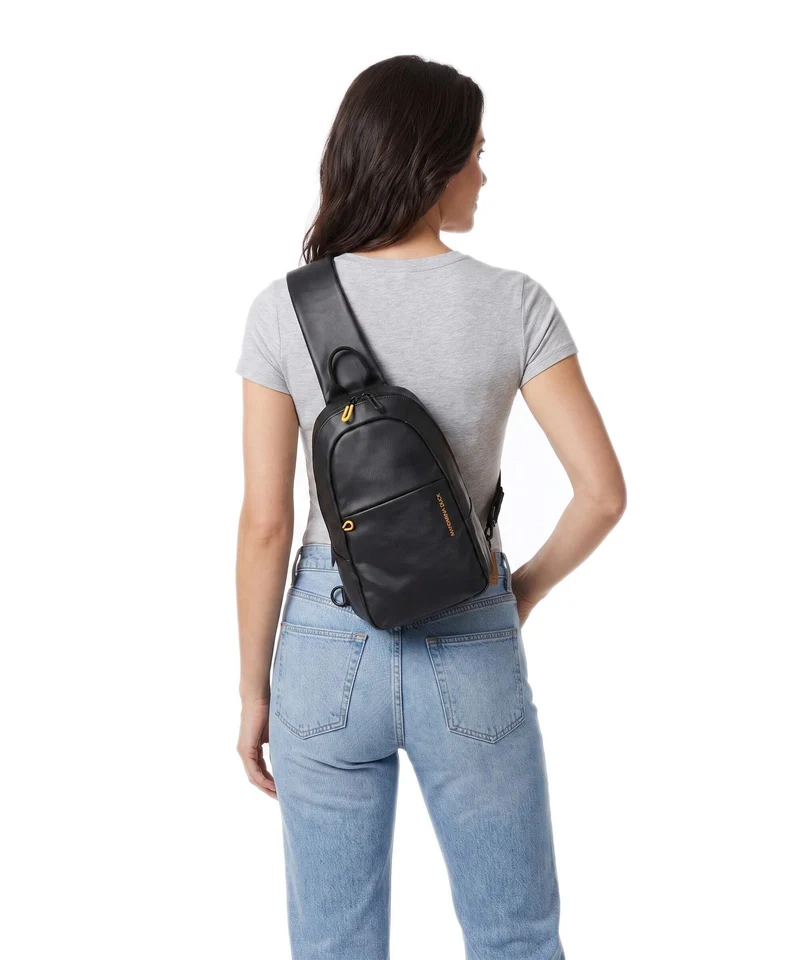Mandarina Duck Coated Sac sling black