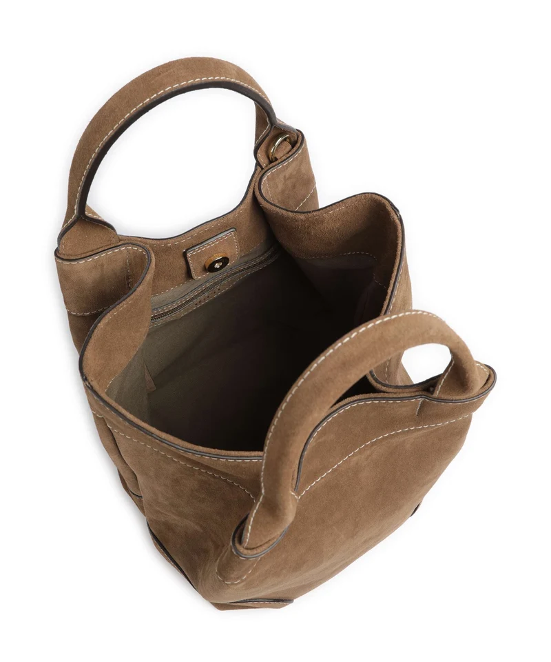 Abro Suede Essential Medium Sac à main khaki